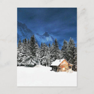 Login-Bergsicht Postkarte