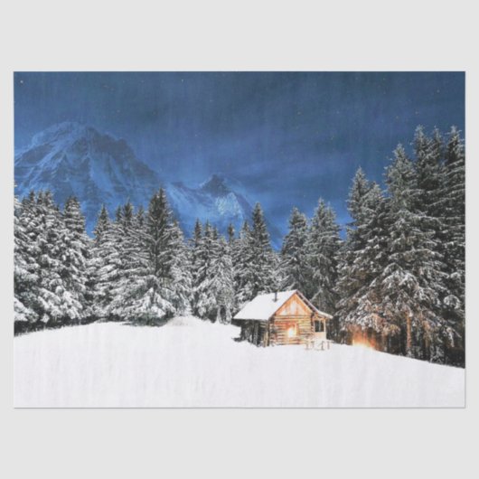 Login-Bergsicht Seidenpapier (Vorderseite)