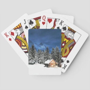Login-Bergsicht Spielkarten
