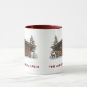Login Cabin Lake House Deods Custom Text Tasse (Zentrum)