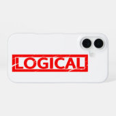 Logische Briefmarke iPhone 16 Hülle (Rückseite (Horizontal))