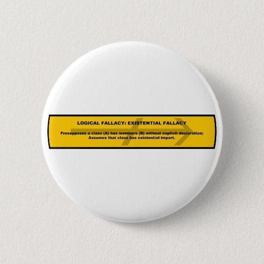 Logische Tatsache: Existenzwahrheit Button (Vorderseite)