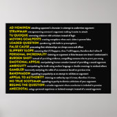 Logische Tatsachen Poster (Vorne)