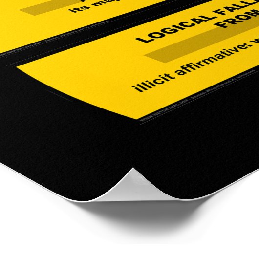 Logische Tatsachen - Sag einfach nein Poster (Ecke)