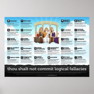 Logisches Irrtums-Plakat Poster