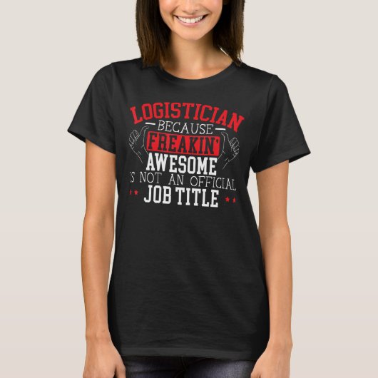 Logistician Cargo Warehouse Worker Warehousing Log T-Shirt (Vorderseite)