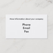 Logistics Company Visitenkarte (Rückseite)