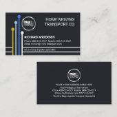 Logistics Transport Route Lines Trucker Visitenkarte (Vorne/Hinten)