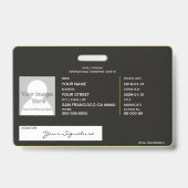 Logistik Ausweis (Rückseite)