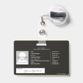 Logistik Ausweis (Rückseite mit einziehbar)