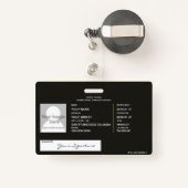 Logistik Ausweis (Rückseite mit Rechteck)