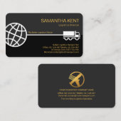 Logistik der globalen LKW-Versorgungslinie Visitenkarte (Vorne/Hinten)