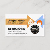 Logistik für kreative Zuhause-Bewegpfeile Visitenkarte (Vorderseite)