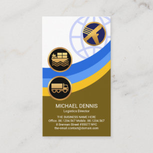 Logistik Global Layers Supply Chain Management Visitenkarte