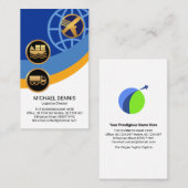 Logistik - Globale Wegebenen - Lieferkette Visitenkarte (Vorne/Hinten)