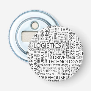 LOGISTIK kopieren mit Wörtern Flaschenöffner