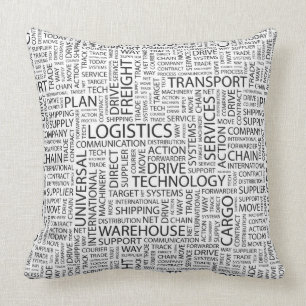 LOGISTIK kopieren mit Wörtern Kissen