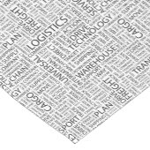 LOGISTIK kopieren mit Wörtern Kurzer Tischläufer (Ecke)