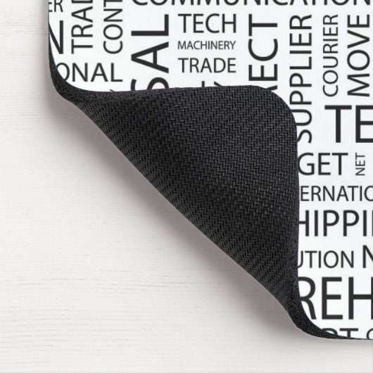 LOGISTIK kopieren mit Wörtern Mousepad (Ecke)