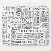 LOGISTIK kopieren mit Wörtern Mousepad (Vorne)