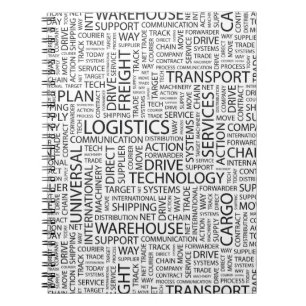 LOGISTIK kopieren mit Wörtern Notizblock
