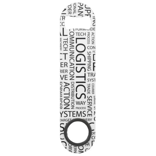 LOGISTIK kopieren mit Wörtern Speedflaschenöffner (Vorderseite)