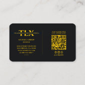Logistik LKW-Fahrer-Bewegung schwarz gelb Visitenkarte (Rückseite)