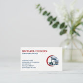 Logistik | Lkw-Zustelldienste Visitenkarte (Stehend Vorderseite)