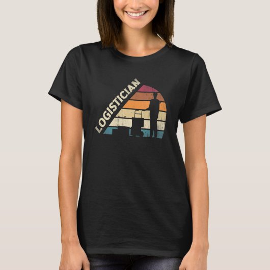 Logistik Logistiker Silhouette T-Shirt (Vorderseite)