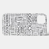 LOGISTIK Muster mit Wörtern Case-Mate iPhone Hülle (Rückseite (Horizontal))