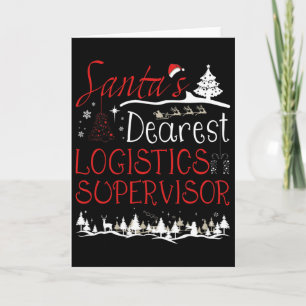 Logistik-Supervisor Xmas Job Funny Weihnachten Karte