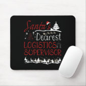 Logistik-Supervisor Xmas Job Funny Weihnachten Mousepad (Mit Mouse)