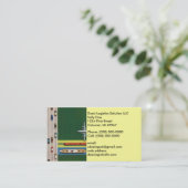 Logistik-Transport-Bewegungs-Waren-Visitenkarte Visitenkarte (Stehend Vorderseite)