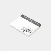 Logistik-, Transport- und Umzugsunternehmen Post-it Klebezettel (angewinkelt)