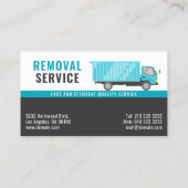 Logistik- und Abholservice Visitenkarte (Rückseite)