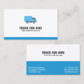 Logistik- und Beförderungswagen zum Mieten Visitenkarte (Vorne/Hinten)