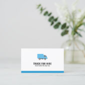 Logistik- und Beförderungswagen zum Mieten Visitenkarte (Stehend Vorderseite)