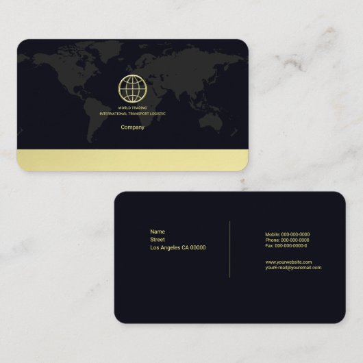 Logistik Visitenkarte (Vorne/Hinten)