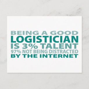 Logistiker 3% Talent Postkarte