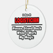Logistiker ... Arbeit meine Magie Keramikornament (Links)