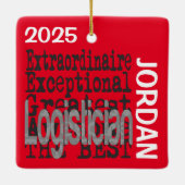 Logistiker Extraordinär CUSTOM Keramikornament (Rückseite)