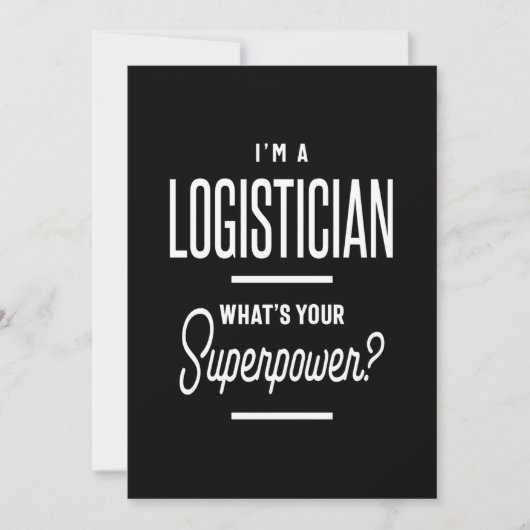 Logistiker Job Title Gift Dankeskarte (Vorderseite)