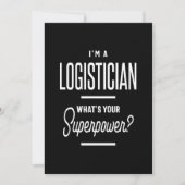 Logistiker Job Title Gift Einladung (Vorderseite)