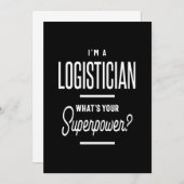 Logistiker Job Title Gift Einladung (Vorne/Hinten)