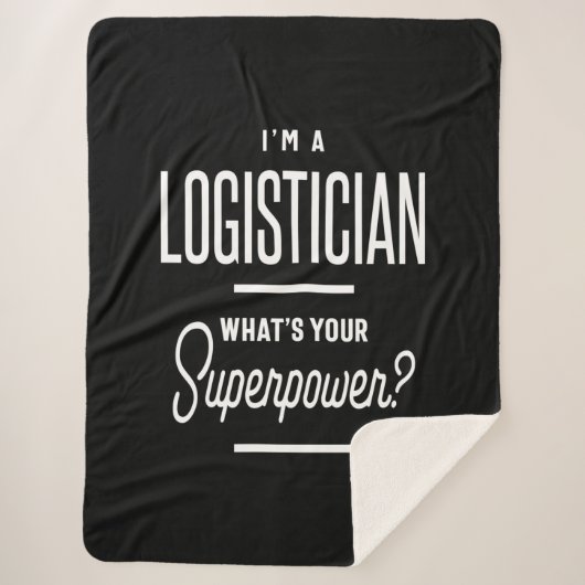 Logistiker Job Title Gift Sherpadecke (Vorderseite)