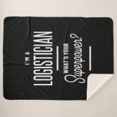 Logistiker Job Title Gift Sherpadecke (Vorderseite (Horizontal))