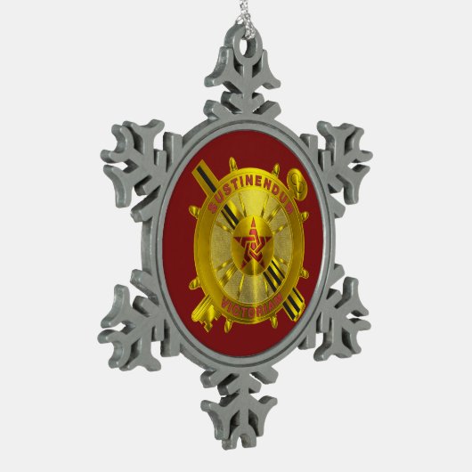 Logistikkorps Schneeflocken Zinn-Ornament (Links)