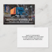 Logistiklager | Semi Truck Transporter Visitenkarte (Vorne/Hinten)
