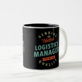 Logistikmanager Zweifarbige Tasse (VorderseiteRechts)