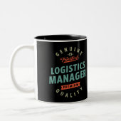 Logistikmanager Zweifarbige Tasse (Links)